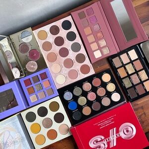 LOT of 7 Eye Shadow Palettes - Tarte, Artist Couture, One/Size, Juvia’s Place..